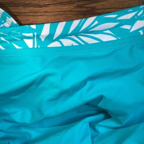 NWT Swimsuit for All High waist swim bottoms. size 12 turquoise - Picture 6 of 6